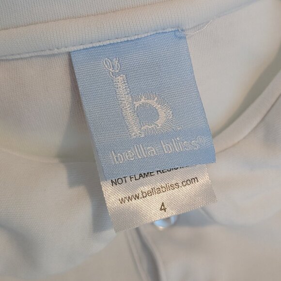 ⭐ Girl's Bella Bliss White Long Sleeve Polo size 4 - Picture 3 of 5